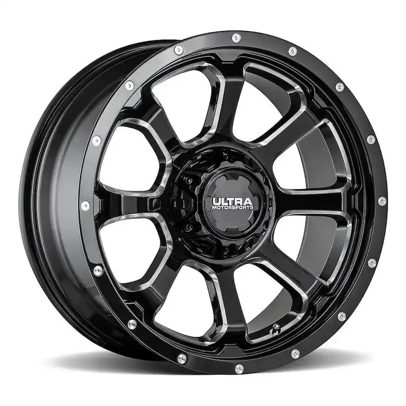20X9-Inch Alloy Wheel – 5X5.5 Bolt Pattern, Gloss Black Finish 1