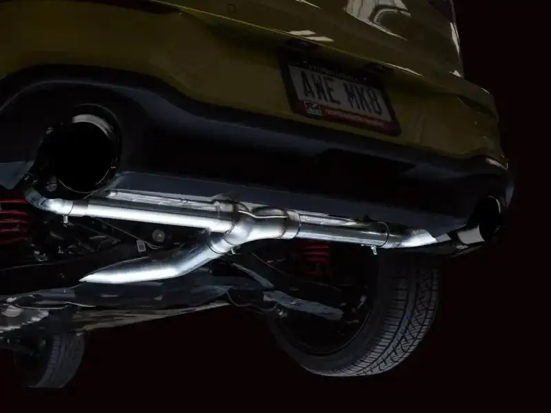 Awe Track Edition Exhaust System For 2022 Vw Gti Mk8 – Diamond Black Tip Finish 1