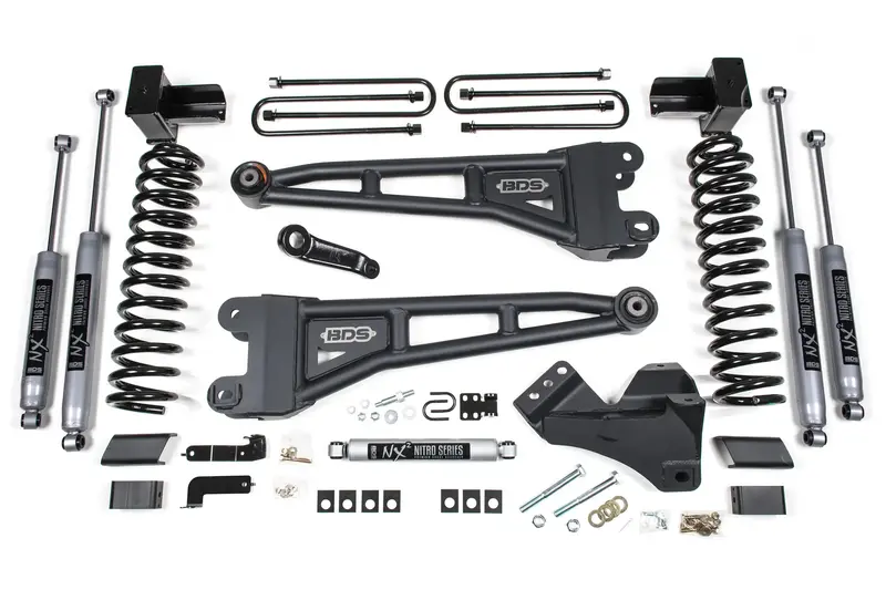 Bds Suspension Bds1576H - 17-19 F350 Drw 4In. Radius Arm Lift Kit Gas Nx2 1