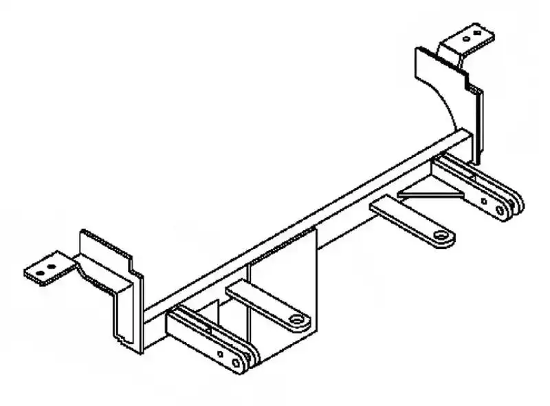 Blue Ox Bx1933 Tow Bar Base Plate – Includes Standard Attachment Tabs, 3-Ton Rating 1