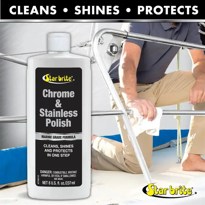 Chrome & Stainless Steel Polish – 8-Ounce Premium Formula 1