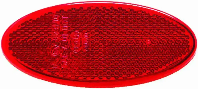 Hella Red Oval Reflex Reflector – Adhesive-Backed Safety Component (343160002) 1