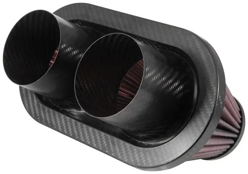 K&N Rp-6101 Universal High-Flow Air Filter – Carbon Fiber Top Design 1