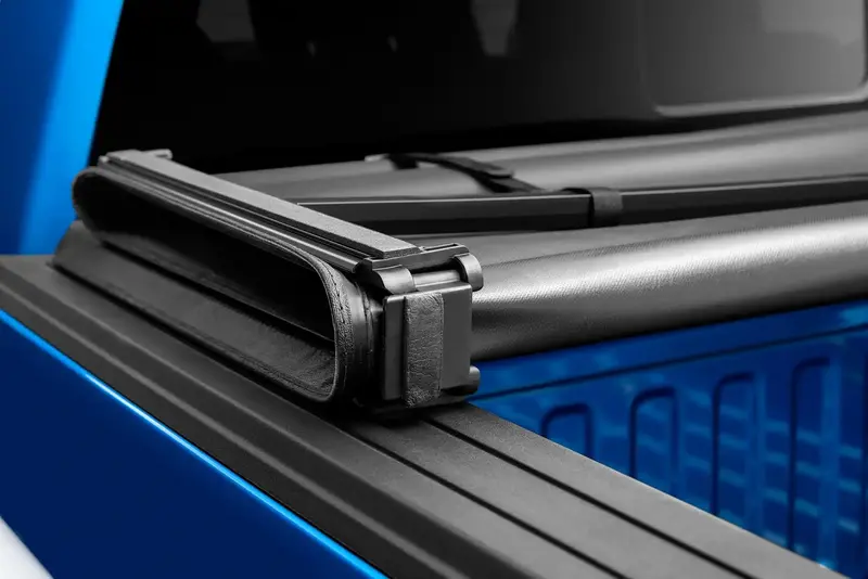 Lund Genesis Tri-Fold Tonneau Cover – Black Leather-Texture Design With Secure Folding Mechanism (950121) 1