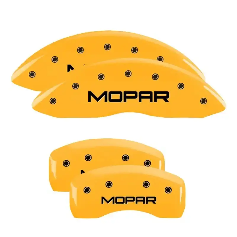 Mgp Engraved 4-Piston Caliper Covers – Yellow-Black Finish For C5 Corvette Front & Rear 1