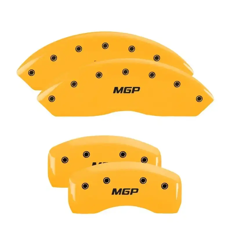 Mgp Engraved Yellow Caliper Covers – Front And Rear Set For Enhanced Brake Aesthetics 1