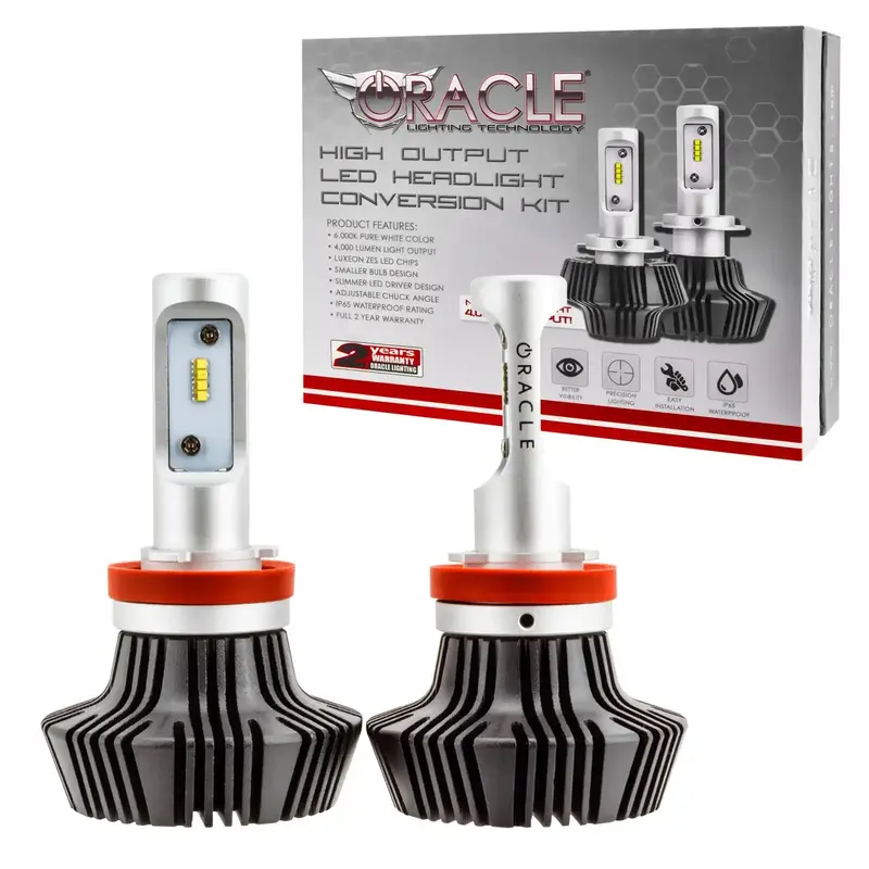 Oracle Lighting H16 Led Headlight Bulbs – 4,000+ Lumen Pair, High-Output Replacement 1